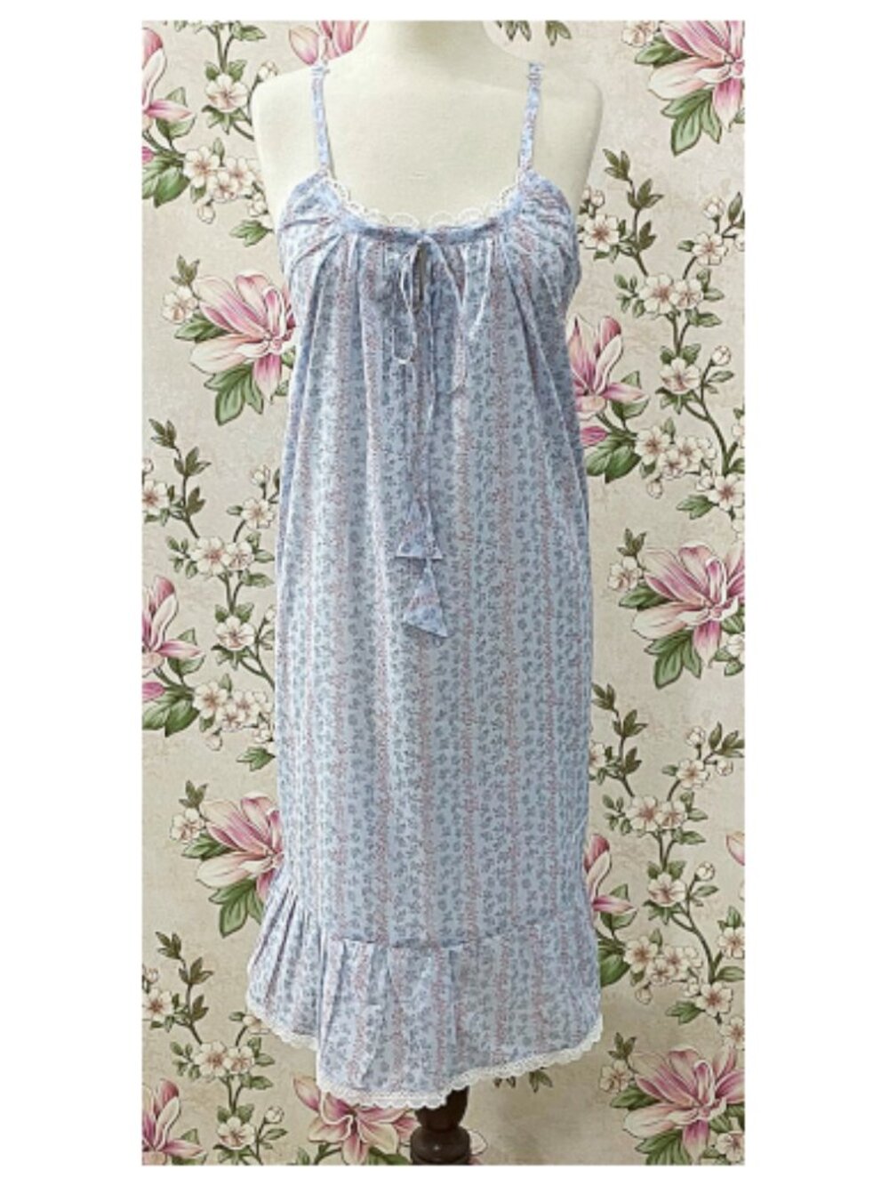 SoieRose 100% Vintage Cotton Victorian Nightgown - SR-1307